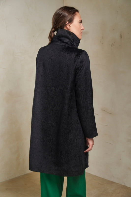 Zafira Coat Baby Alpaca Color Black