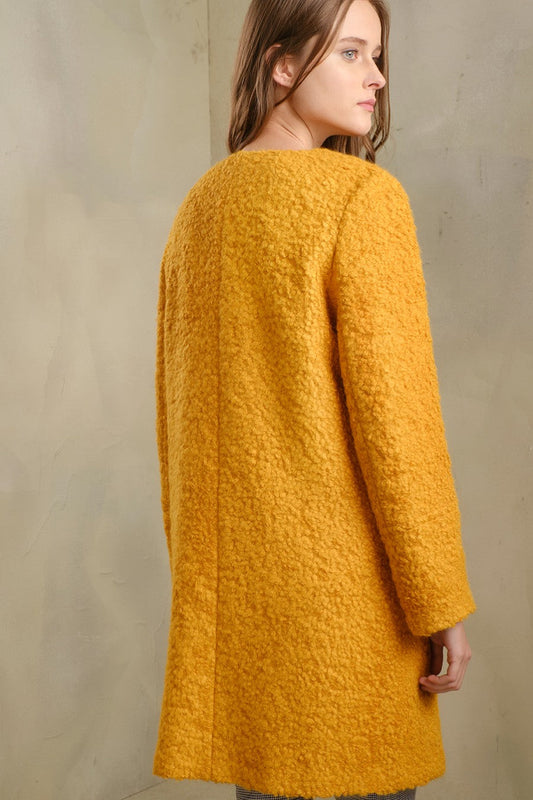 Tranvia Coat Alpaca Suri & Wool Color Yellow