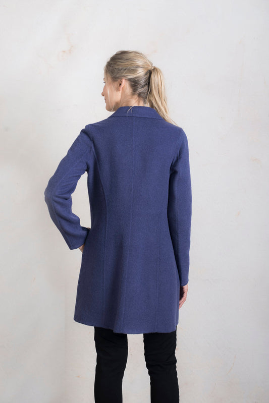 Refugio Coat Baby Alpaca & Wool Color Bluecorn