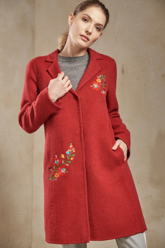 Selina Coat Baby Alpaca & Wool Color Rubi