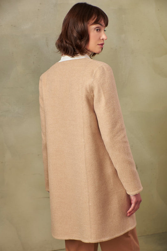 Treinta Coat Baby Alpaca & Wool Color Croissant & Ecru