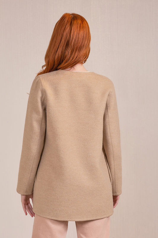 Valencia Coat Baby Alpaca & Wool Color Cornetto