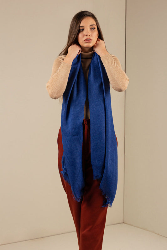 Ups Shawl Baby Alpaca Color Blue