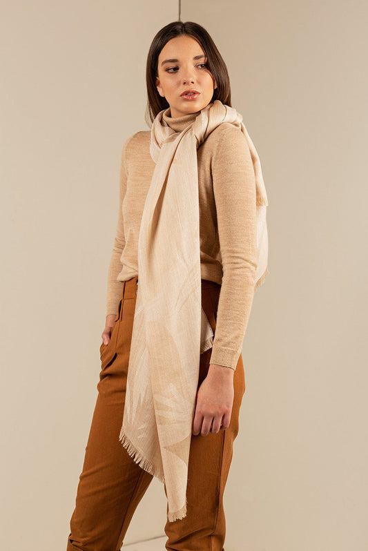 Urbe Shawl Baby Alpaca Color Beige