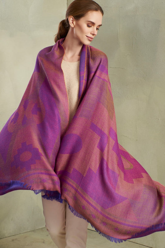 Tess Shawl Baby Alpaca Color Multicolor