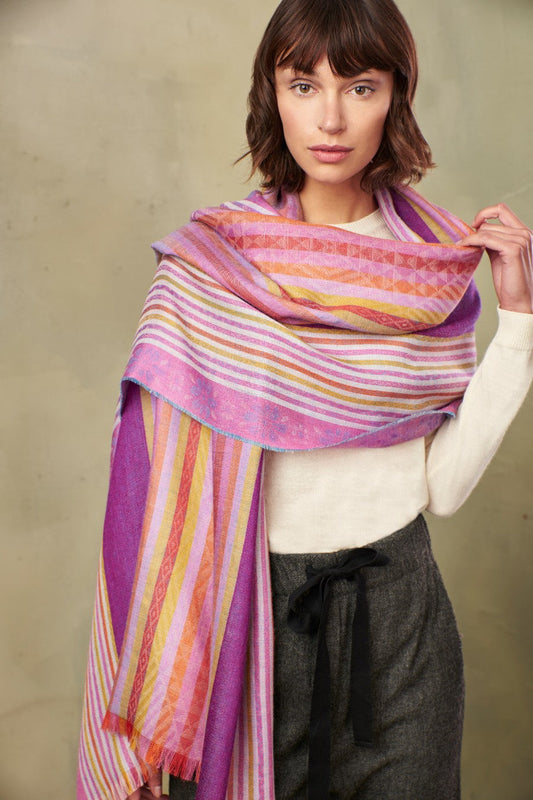 Tiabaya Shawl Baby Alpaca Color Multicolor