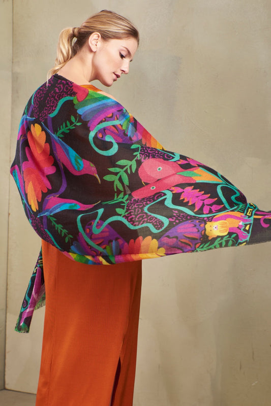 Ten Shawl Baby Alpaca Color Multicolor