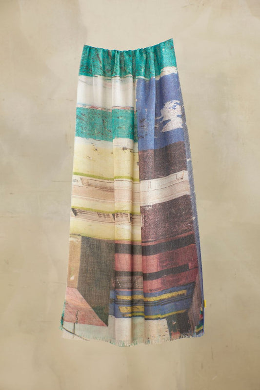Barandita A Color Chal Bebé Alpaca Color Multicolor