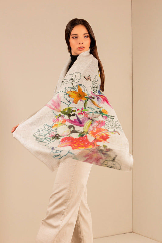 Ulterior Shawl Baby Alpaca Color Multicolor