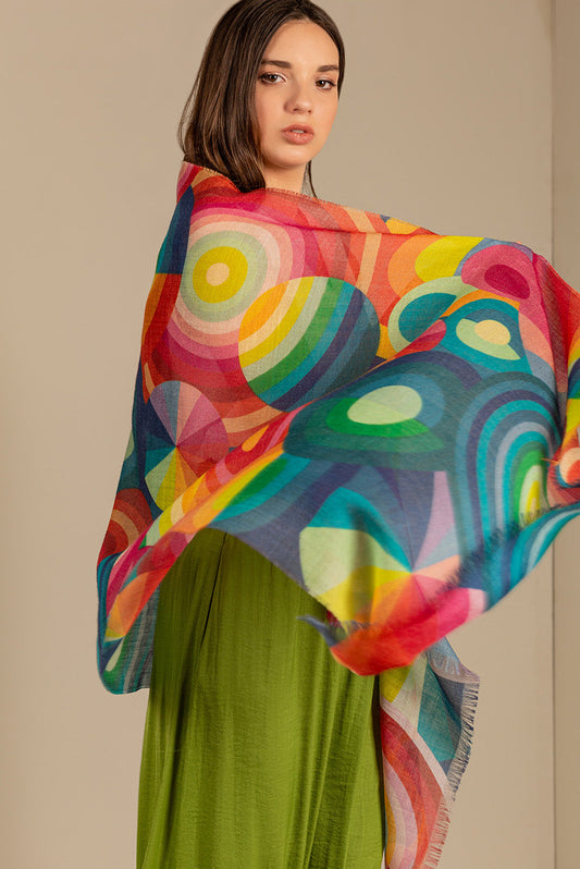 Urkos Shawl Baby Alpaca Color Multicolor