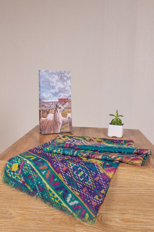 Vetro Shawl Baby Alpaca Color Multicolor