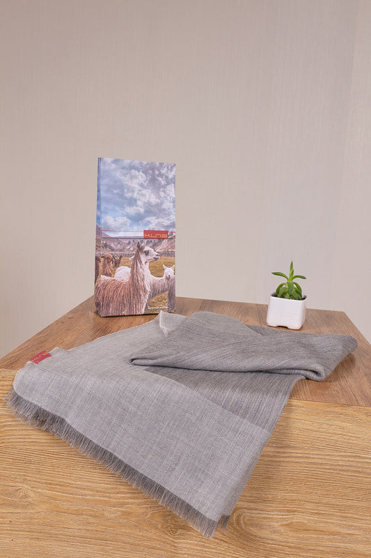 Vaez Shawl Baby Alpaca Color Grey