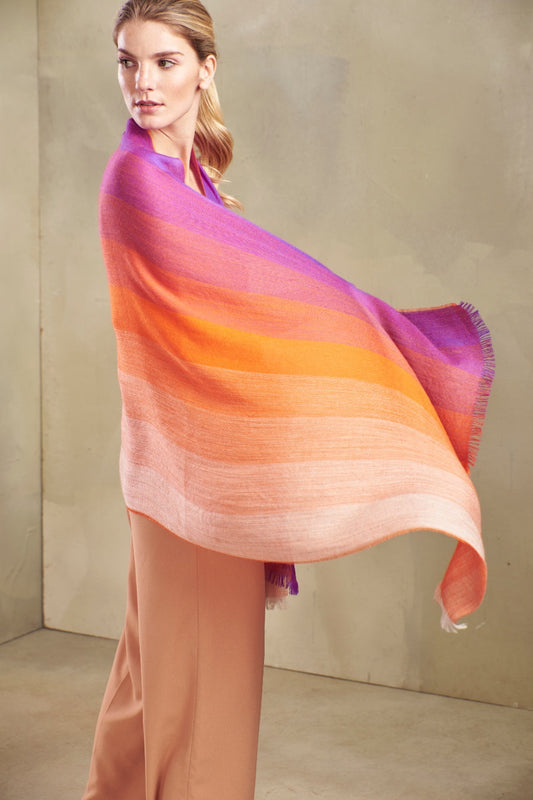 Trujillo Shawl Baby Alpaca Color Multicolor