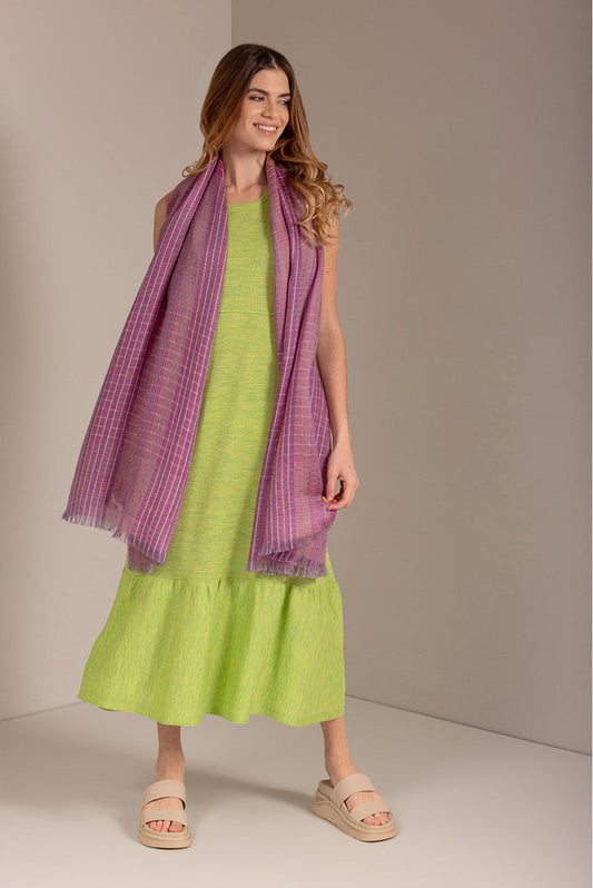 Universo Shawl Baby Alpaca Color Morado