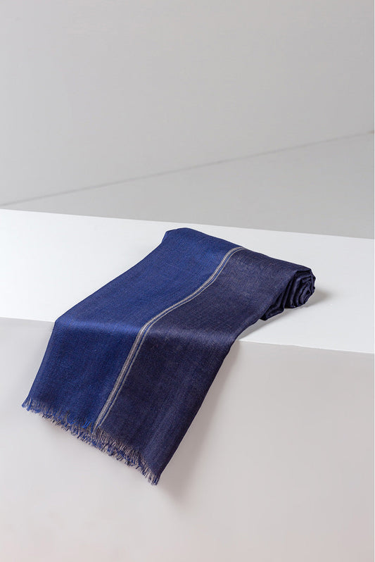 Barnabé Shawl Royal Alpaca & Silk Color Blue