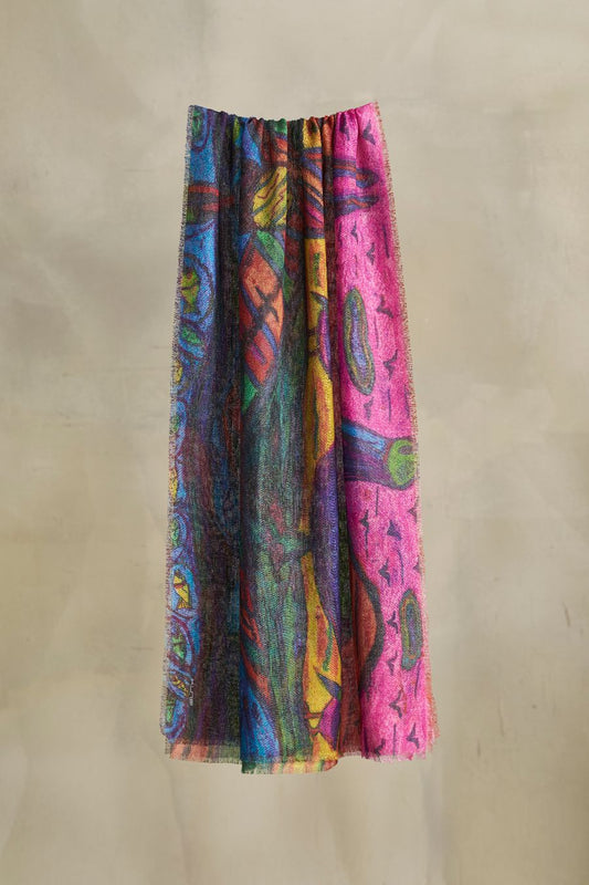 Tijereta Shawl Baby Alpaca Color Multicolor