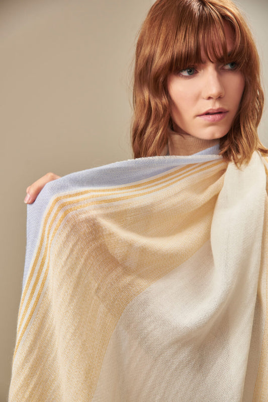 Uju Shawl Baby Alpaca Color Amarillo