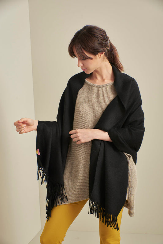 Umit Shawl Baby Alpaca Color Black