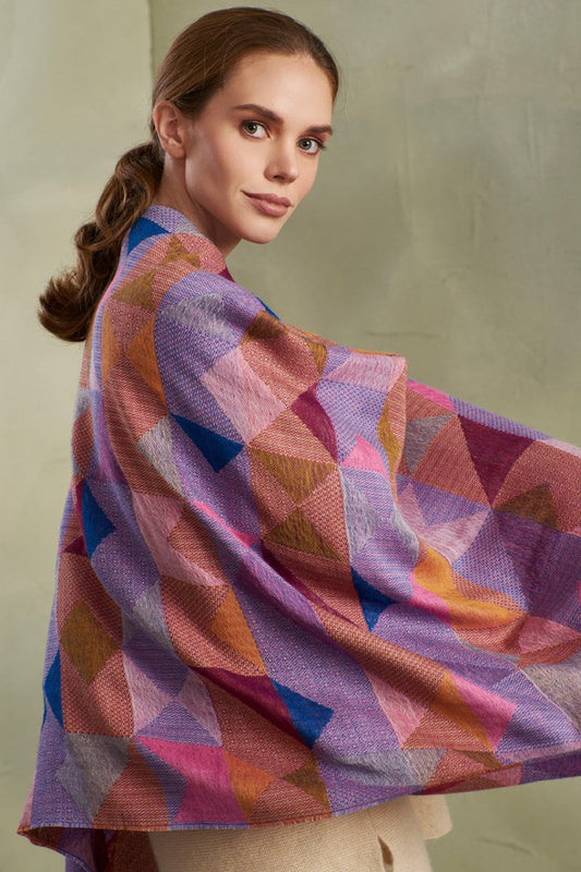 Tinsel Shawl Baby Alpaca Color Multicolor