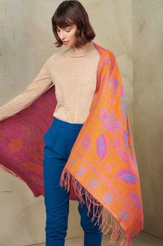 Tequila - B Shawl Baby Alpaca Color Amarillo