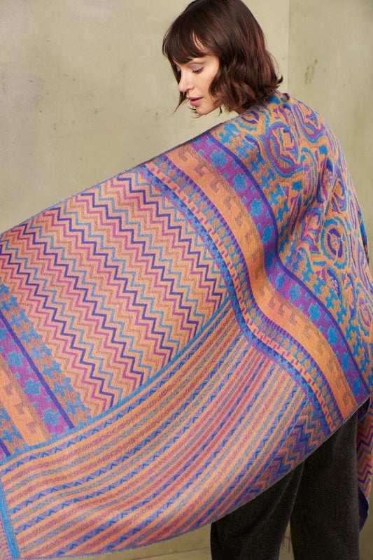 Templo Shawl Baby Alpaca Color Morado