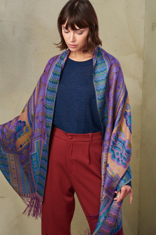 Thames Shawl Baby Alpaca Color Multicolor