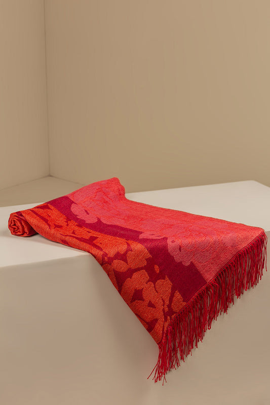 Ucampo Shawl Baby Alpaca Color Red