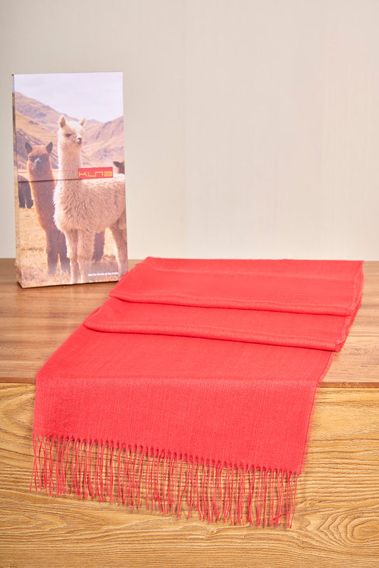 Vercorin Shawl Baby Alpaca Color Salmon