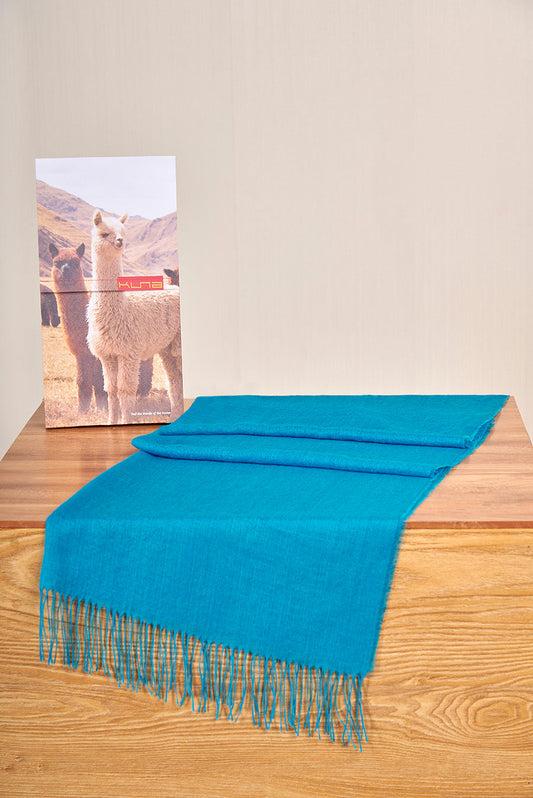 Vercorin Shawl Baby Alpaca Color Turquesa