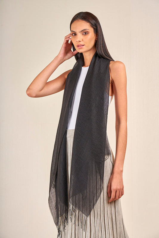 Vercorin Shawl Baby Alpaca Color Black