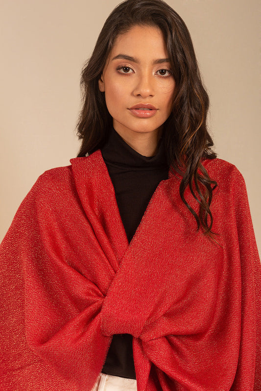 Uriana Shawl Baby Alpaca Color Red