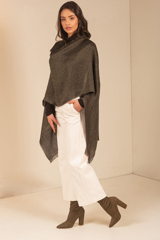 Uriana Shawl Baby Alpaca Color Black