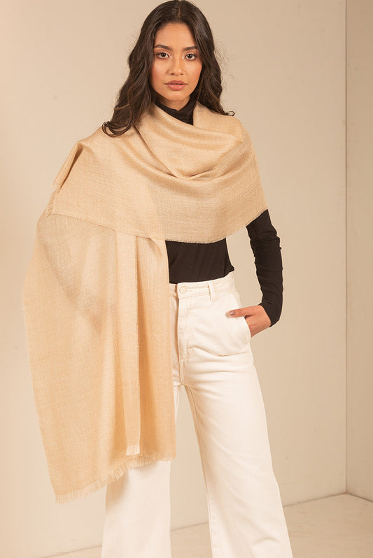Uriana Shawl Baby Alpaca Color Beige