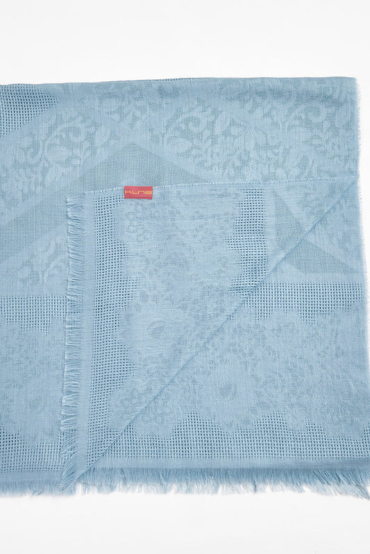 Varsallo Shawl Baby Alpaca Color Baby Blue