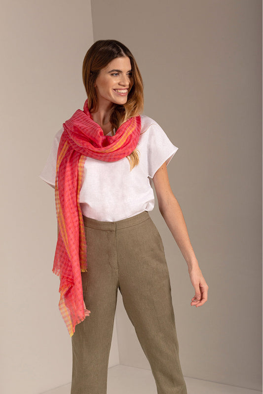 Ultra Shawl Baby Alpaca Color Naranja