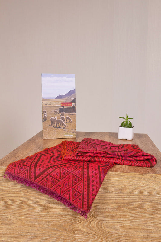 Venga Shawl Baby Alpaca Color Fucsia