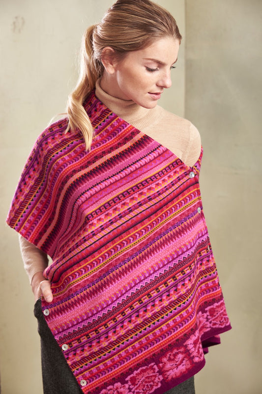 Toccra Shawl Baby Alpaca Color Magenta