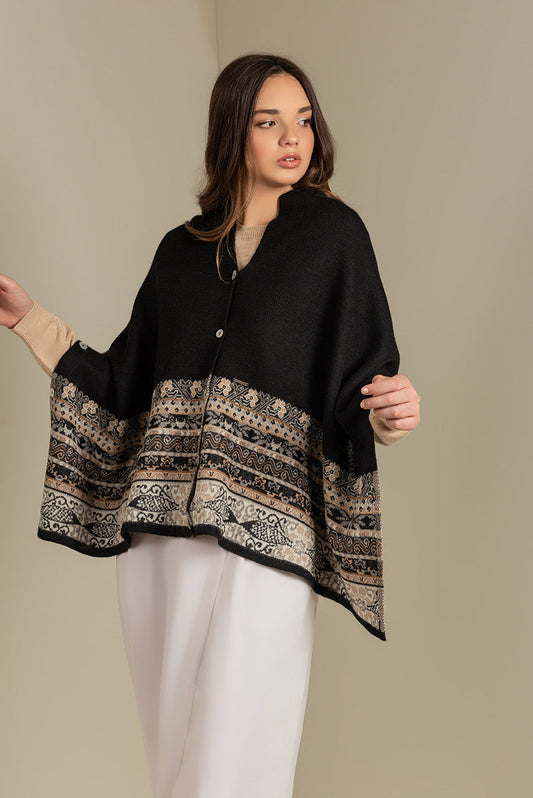 Ukali Shawl Baby Alpaca Color Black