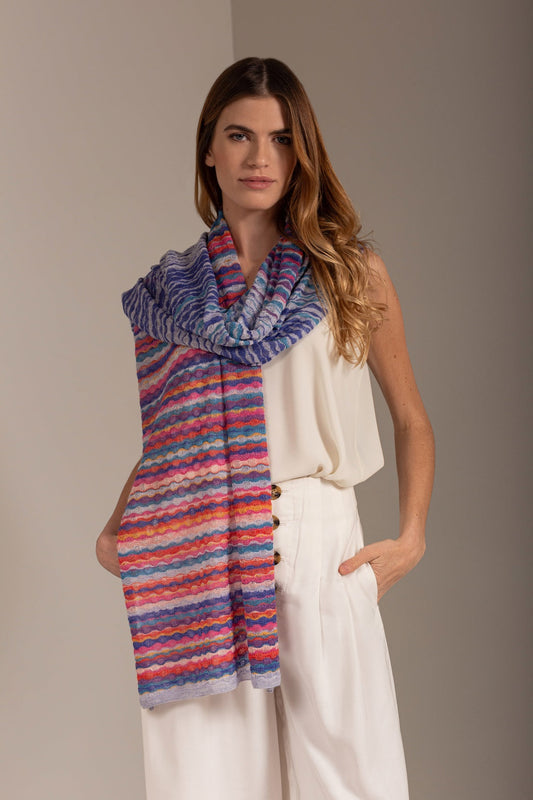 Uvissima Shawl Baby Alpaca Color Caresse