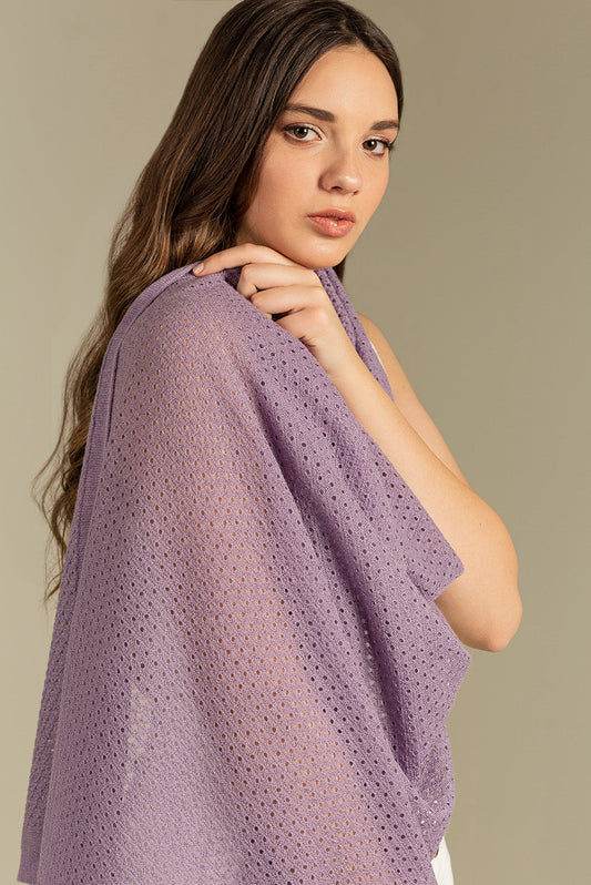 Ueco Shawl Baby Alpaca Color Lila