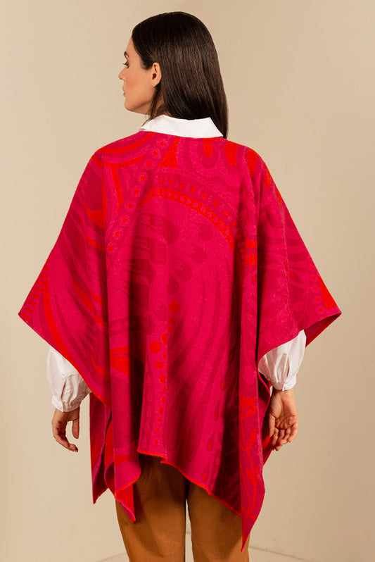 Usher Cape Baby Alpaca Color Fucsia