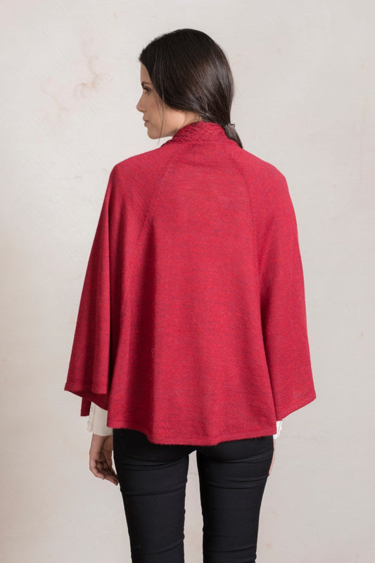 Rush Poncho Baby Alpaca Color Torata