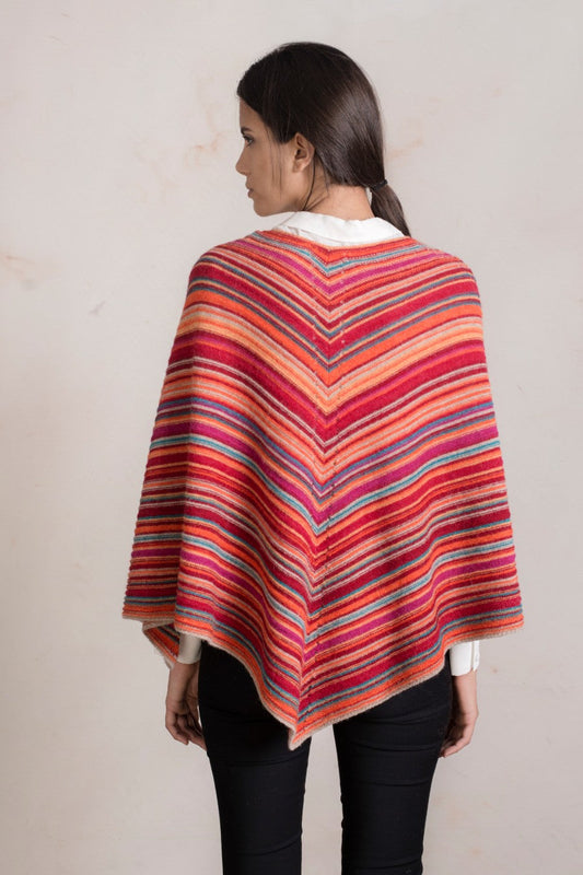 Russet Poncho Baby Alpaca Color Fawn