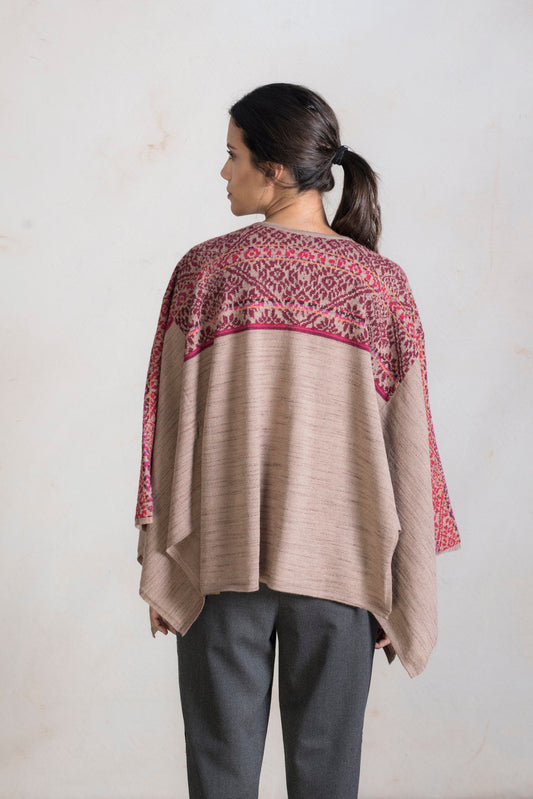 Rumi Poncho Baby Alpaca Color Almond