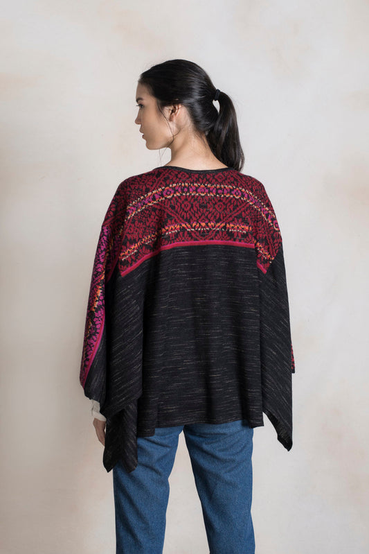 Rumi Poncho Baby Alpaca Color Meteorite