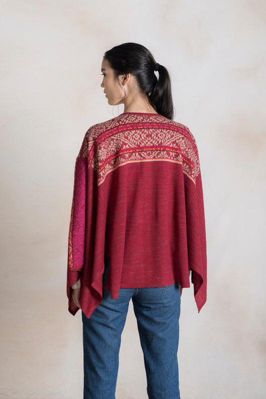 Rumi Poncho Baby Alpaca Color Ravel