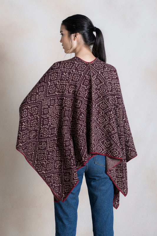 Rupaska Ii Poncho Baby Alpaca Color Bitter