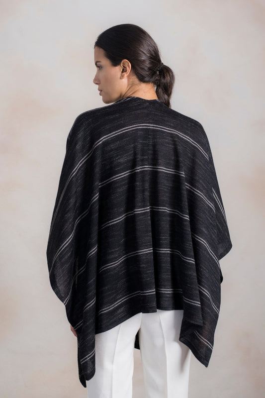 Ramage Poncho Baby Alpaca Color Meteorite