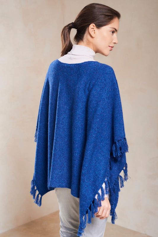 Poncho Escorpio Baby Alpaca Color Niebla