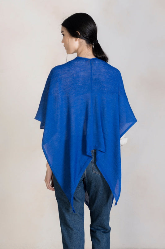 Ronda Poncho Baby Alpaca Color Sonic